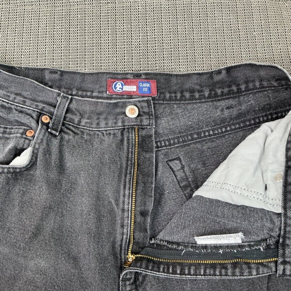 Vintage Arizona Jean Co. Mens Size 36x32 Soft Black Classic Fit Denim Jeans - Picture 10 of 10